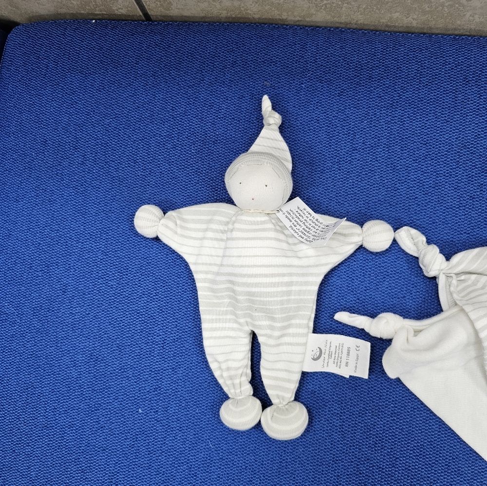 NWT lot of 2 Under The Nile Organic Cotton Dolls Newborn gifts - Picture 4 of 7